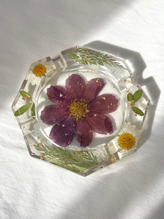 Flower and Fern Ashtray